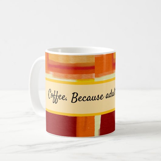 Coffee Mug Dit, Café. Parce que l'adultère est dif (Devant gauche)