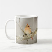 Coffee Mug d'oiseaux cardinal d'hiver (Gauche)