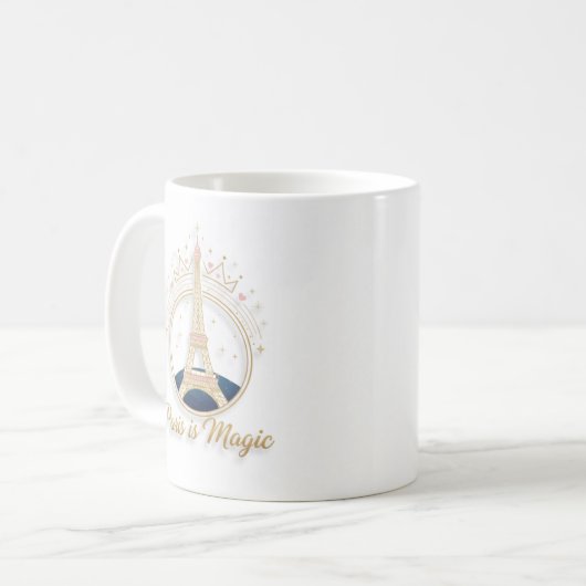 Coffee Mug - Elegant paris Eiffel Tower (Devant gauche)