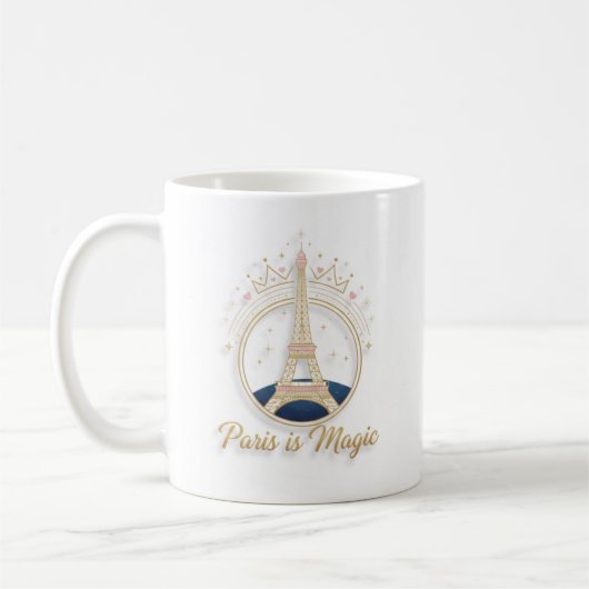 Coffee Mug - Elegant paris Eiffel Tower (Gauche)