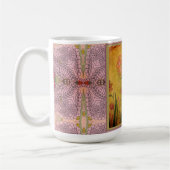 Coffee Mug - Mixed Media Flowers Koffiemok (Links)