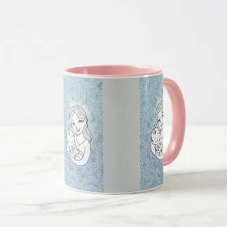 Coffee Mug, mom and son Mok