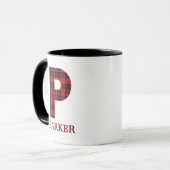 Coffee Mug P de café personnalisé (Devant gauche)