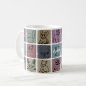 Coffee Mug Personalized Retro French Bulldog Gift (Devant gauche)