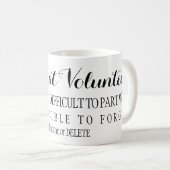 Coffee Mug pour le Merci d'appréciation volontaire (Devant droit)