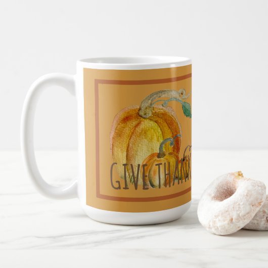 Coffee Mug: Pumpkin Harvest Blessing Koffiemok (Met donut)