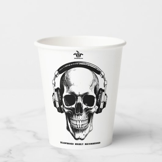 Coffee Mug Scull Papieren Bekers (Voorkant)