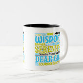 Coffee Mug Serenity Prière Mot Cloud (Devant droit)