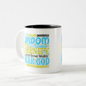 Coffee Mug Serenity Prière Mot Cloud (Devant gauche)