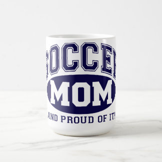 Coffee Mug - Soccer Maman et Fier de ça! -Marine