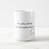 coffee mug text art magische mok (Midden)