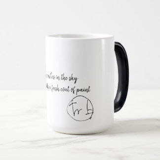 coffee mug text art magische mok