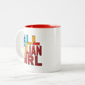 Coffee Mug Toutes Italienne Fille design (Devant gauche)