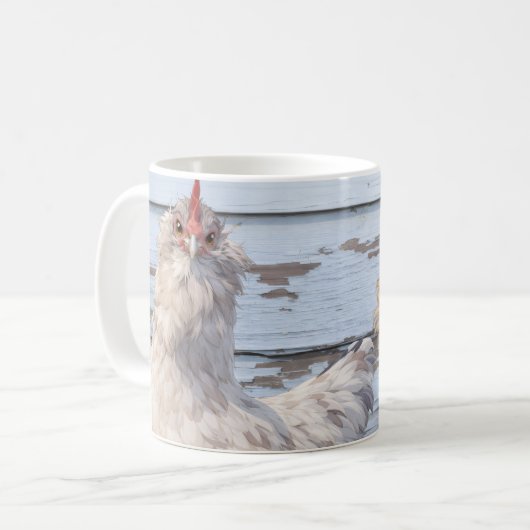 Coffee Mug Two Chickens Mug (Devant gauche)