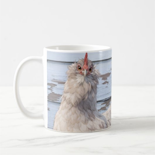 Coffee Mug Two Chickens Mug (Gauche)