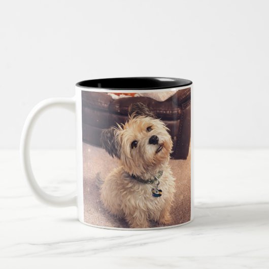 Coffee Mug –Waiting Puppy  Design (Gauche)