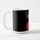 Coffee Mug with a Humorous Digital Design (Gauche)
