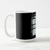 Coffee Mug with a Humorous Digital Design (Gauche)
