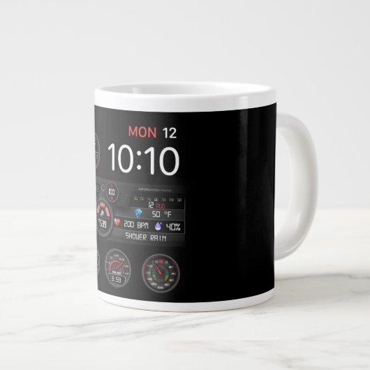Coffee Mug with a Humorous Digital Design (Devant droit)