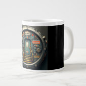 Coffee Mug with a Humorous Digital Design Extra Grote Beker (Voorkant rechts)