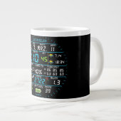 Coffee Mug with a Humorous Digital Design Extra Grote Beker (Voorkant rechts)