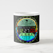 Coffee Mug with a Humorous Digital Design Extra Grote Beker (Voorkant)