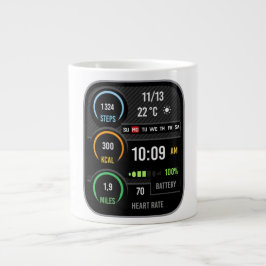 Coffee Mug with a Humorous Digital Design Extra Grote Beker