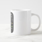 Coffee Mug with a Humorous Digital Design Extra Grote Beker (Rechts)