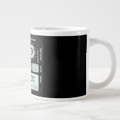 Coffee Mug with a Humorous Digital Design Extra Grote Beker (Rechts)