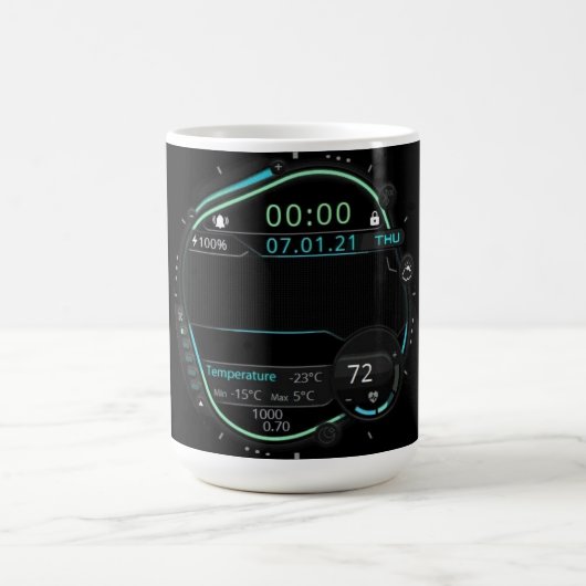 Coffee Mug with a Humorous Digital Design Koffiemok (Center)