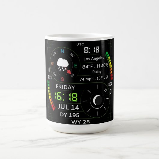 Coffee Mug with a Humorous Digital Design Koffiemok (Center)