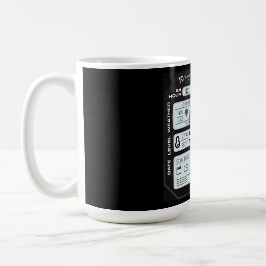 Coffee Mug with a Humorous Digital Design Koffiemok (Links)