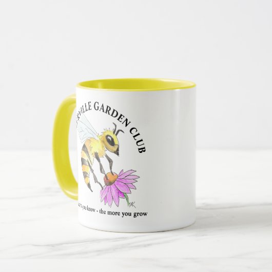 Coffee Mug with Bee design (Devant gauche)