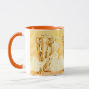 Coffee Mug with elephants, dierentuin Mok