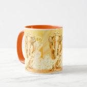 Coffee Mug with elephants, zoo animals (Devant gauche)