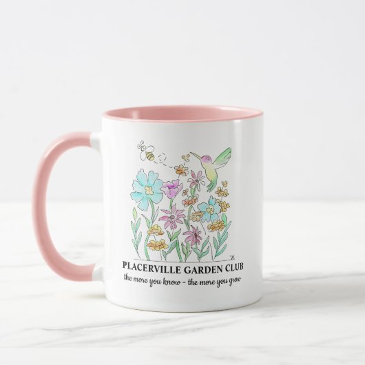 Coffee Mug with Garden design (Gauche)