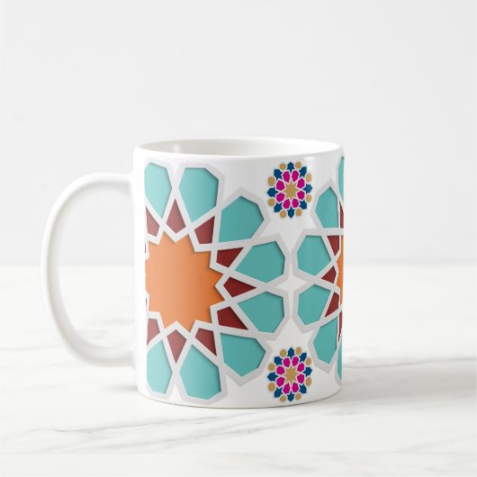 Coffee Mug with Touch of Moroccan Zellige Artistry (Gauche)