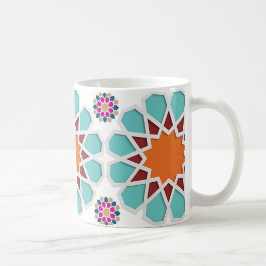 Coffee Mug with Touch of Moroccan Zellige Artistry (Droite)