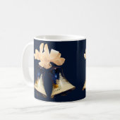 Coffee Mugs Blue met Kerstmis Koffiemok (Voorkant links)