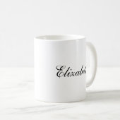 Coffee Mugs Sjabloon Script Jouw namen toevoegen Koffiemok (Voorkant rechts)
