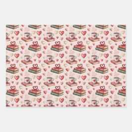 Coffee mugs with hearts inpakpapier vel