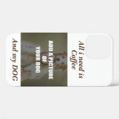 Coffee & my Dog Throw Pillow Case-Mate iPhone Case (Achterkant (horizontaal))