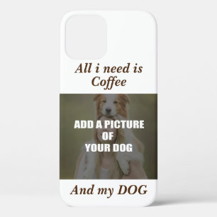 Coffee & my Dog Throw Pillow iPhone 12 Hoesje