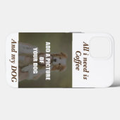 Coffee & my Dog Throw Pillow Case-Mate iPhone Case (Achterkant (horizontaal))