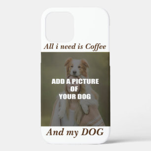 Coffee & my Dog Throw Pillow iPhone 12 Hoesje