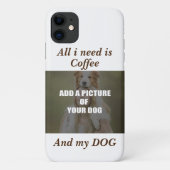 Coffee & my Dog Throw Pillow Case-Mate iPhone Case (Achterkant)