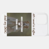 Coffee & my Dog Throw Pillow iPhone Hoesje (Achterkant horizontaal)