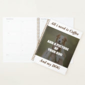Coffee & my Dog Throw Pillow Planner (Display)