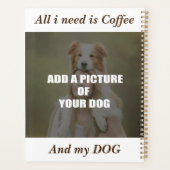 Coffee & my Dog Throw Pillow Planner (Achterkant)