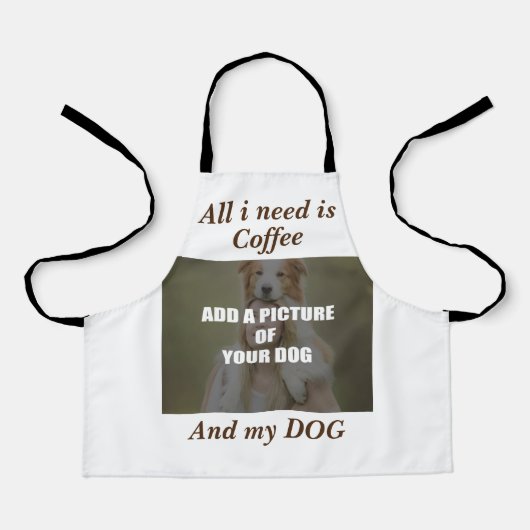 Coffee & my Dog Throw Pillow Schort (Voorkant)